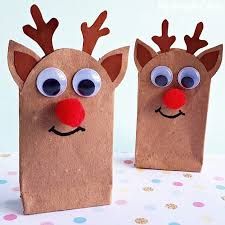 Use our printable template and follow our simple instructions to make a special rudolph gift reindeer bags to make for christmas | how to make your rudolph the reindeer gift bag craft. Gift Bag Reindeer Craft My Nourished Home