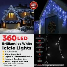 360 led icicle snowing chaser
