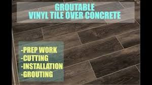 install groutable vinyl plank tile