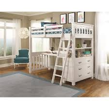Highlands Twin Loft Bed With Desk In