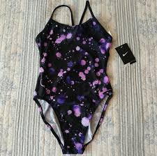 Nwt Nike Cut Out Tank Swimsuit Purple Size 30 4 Nwt