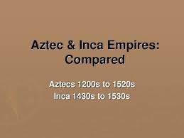 Aztecs And Incas Compared Politics And Economics