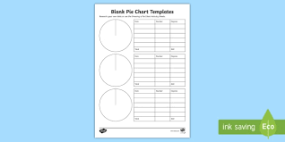 Blank Pie Chart Templates Construct Angle Sector Maths