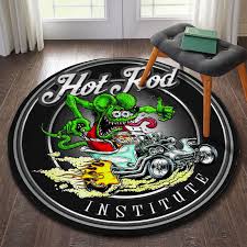 hot rod insute round mat round floor