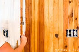 how to paint wood paneling maison de pax