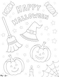 Print some of our halloween printables for your class party. Cute Halloween Coloring Pages To Print And Color Skip To My Lou