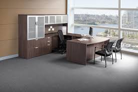U shape desks for all offices. U Shaped Desk With Hutch And Storage Cabinet Office Barn