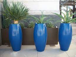 lightweight fiberglass planters