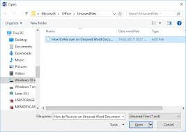 How To Recover Unsaved Deleted Word Document Easily