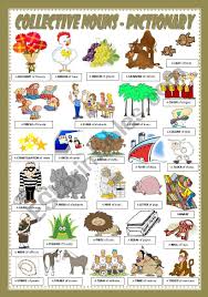 Collective Nouns Pictionary Esl Worksheet By Mariaolimpia