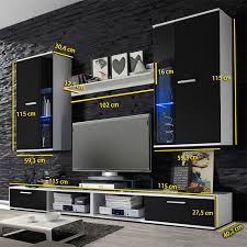 modern living room tv wall unit wood