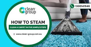 how to steam clean a carpet in five