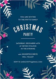Christmas Party Invitations Match Your Color Style Free Basic