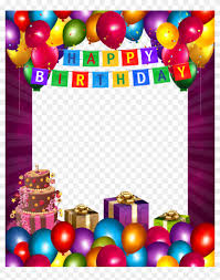 happy birthday frames png clipart