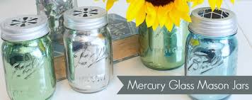 Mirrored Mercury Glass Mason Jars