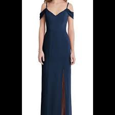 Dessy After Size 1517 Navy Bridesmaid Dress