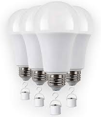 Amazon Com Rechargeable Led Light Bulbs With Battery Backup Emergency Led Bulb Pack Of 4 Led 60 Watt Bulb Home Improvement