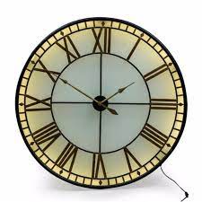 Large Back Lit Westminster Wall Clock