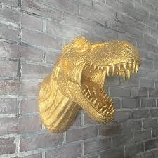 Any Color Xl T Rex Dino Head Wall Mount