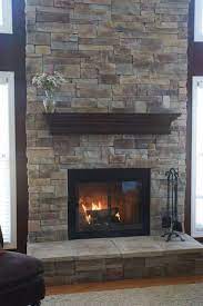 brick fireplace makeover fireplace