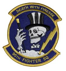 95th Fighter Squadron Death With Finesse Patch – Sew On - Squadron  Nostalgia LLC