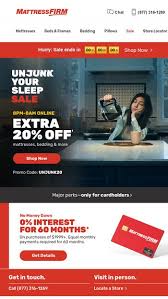 mattress firm inc email newsletters