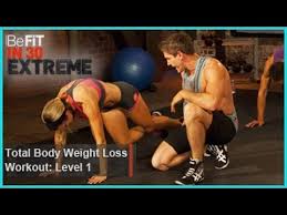 total body weight loss workout level 1