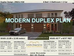 6 Bedroom Modern Duplex Plan House Plan