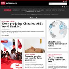 The swissinfo.ch website and mobile platforms are available in ten languages. Swissinfo Ch International Service Of The Swiss Broadcasting Corporation Preventionweb Net
