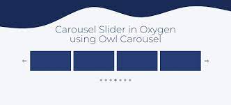 owl carousel slider in oxygen easy