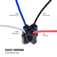 The difference between a 4 and 5 pin relay is that a 4 pin relay is used to control a single circuit, whereas a 5 pin relay switches power between two circuits. Automotive Relays Relay Harness 12v Fuse Relay Switch Harness