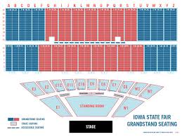 Iowa State Grandstand Seating Chart Grandstand Iowa State Fair