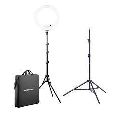 Westcott 18 Bi Color Led Ring Light Kit With Batteries Stand 4450 B