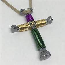 horseshoe cross nail necklaces