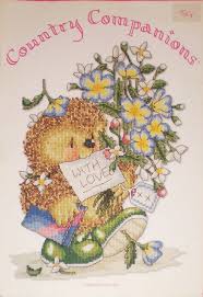 Country Companions Edward Hedgehog Cross Stitch Chart Only