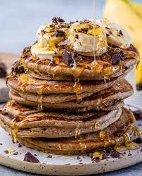 healthy banana oatmeal pancakes
