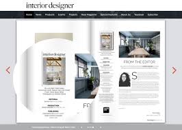 front cover of interior design magazine