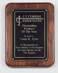 Retirement plaques are a great way to honor your employee. American Genuine Walnut Plaque With Satin Finish Employee Awards
