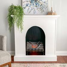 Diy Faux Fireplace Made From An