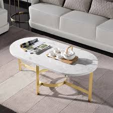 35 4 Modern Oval Coffee Table Marble
