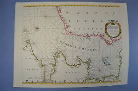 Details About Vintage Marine Chart Sheet Map Of St Georges Channel Circa 1700