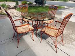 Wrought Iron Dining Table And Chairs