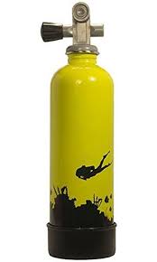 stainless steel water bottle scuba tank