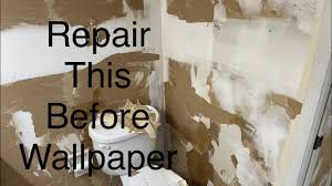before wallpaper fix torn drywall fast