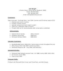 How To Write A Resume For High School Students Resume Example High