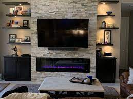 Living Room Decor Fireplace Electric