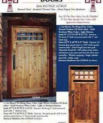 Mission Style Entrance Door Solid