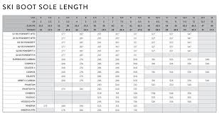 61 Explicit Nordica Ski Boot Size Chart Youth