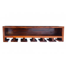 Wall Mounting Sheesham Wood Wine Rack