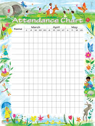 Attendance Chart Attendance Sheet Attendance Chart